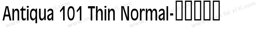 Antiqua 101 Thin Normal字体转换